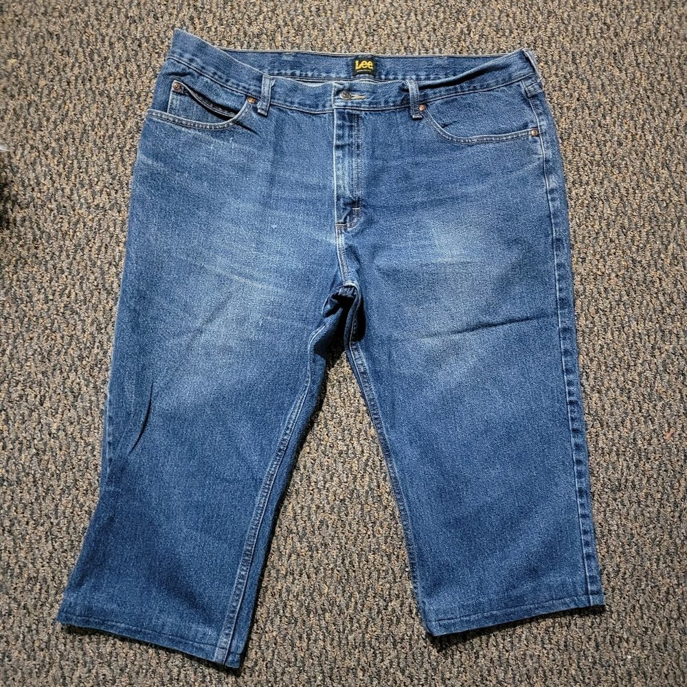 Lee Crop Denim Jeans Size 22W Tagged 42 x 29